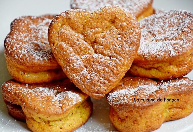 Muffin mangue, noisette et son cœur caramel au beurre salé