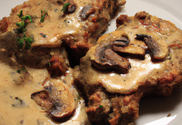 Escalope de veau rhabillée pour l'hiver en fourrure de chèvre