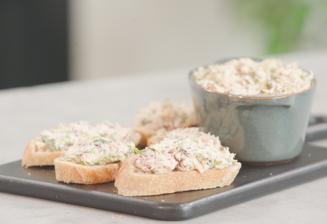 Rillettes de thon au fromage frais et aux algues