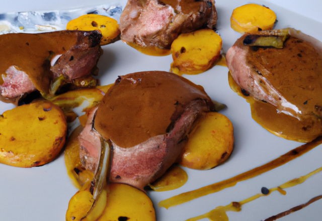 Tournedos de canard à la dijonnaise