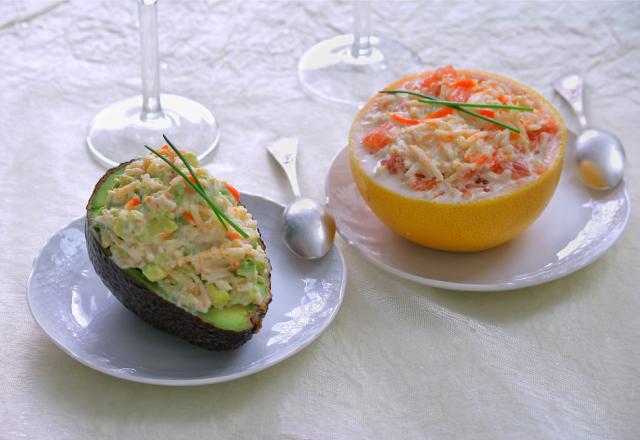 Avocats et pamplemousse au Râpé de la mer Coraya