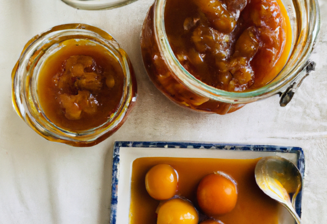 Confiture de mirabelles à la vanille