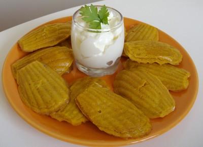 Madeleines à la carotte et à la cannelle