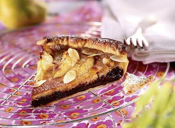 Tarte poire chocolat amandine