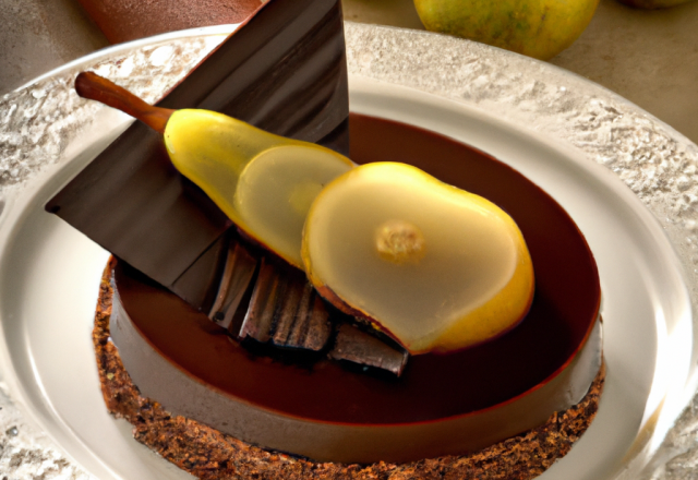 Entremet Poire-chocolat