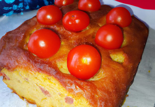 Cake aux tomates confites