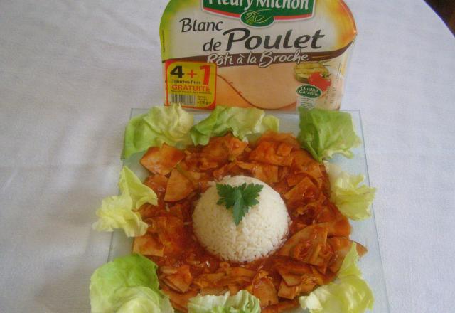 Succulent blanc de poulet rôti