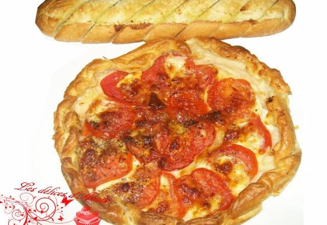 Tarte tomate et mozarella