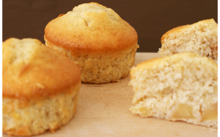 Muffins pomme-cannelle et beurre salé