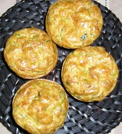 Muffins de courgettes aux olives