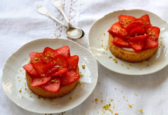 Tartelettes à la fraise façon sablé breton