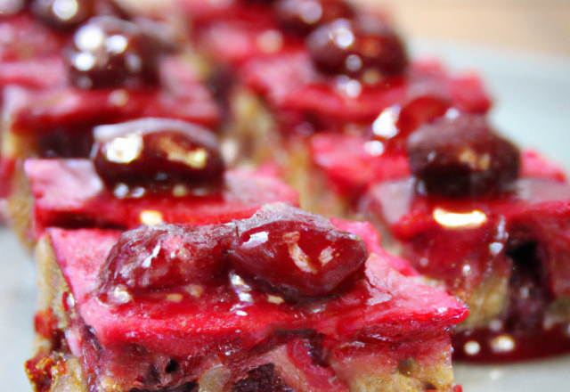 Bricks de cerises aux amandes