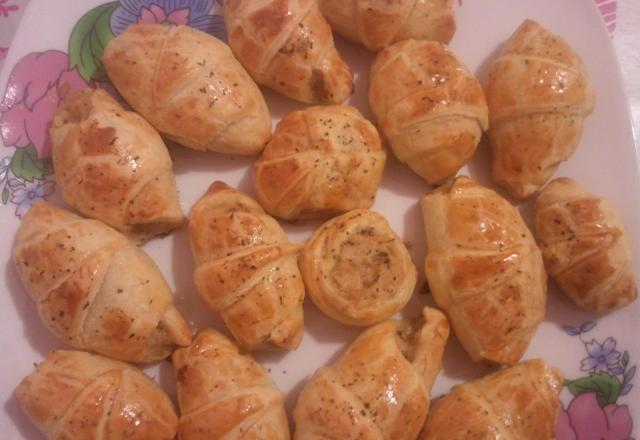 Croissants poireau saumon