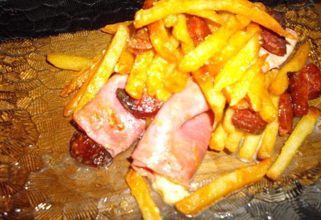 Frites au chorizo