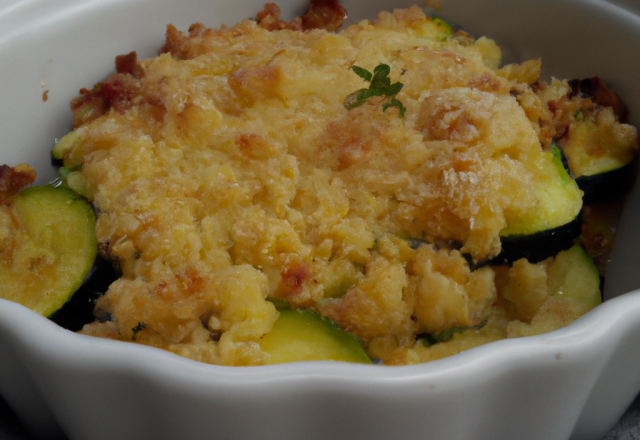 Crumble de courgettes (bio)