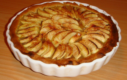 Tarte aux pommes sur pâte brisée