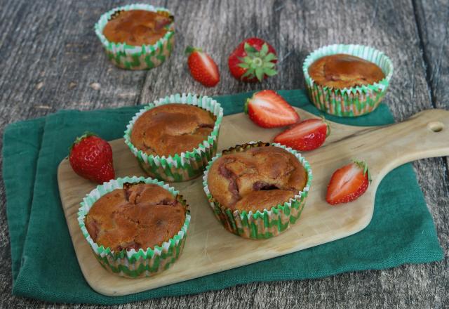 Muffins aux fraises épicés