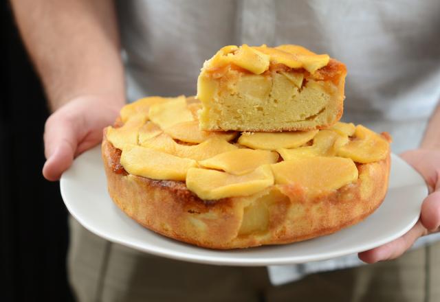 Gâteau renversé aux pommes et caramel