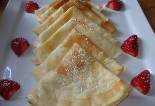 Crêpes à l'eau légères et faciles