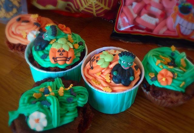 Cupcakes monstrueux pour Halloween