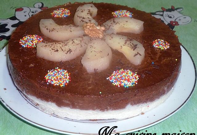 Bavarois poire chocolat