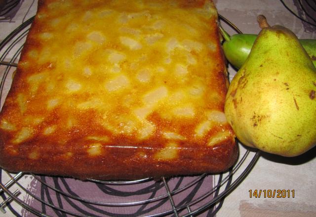 Gâteau aux poires à la cassonade