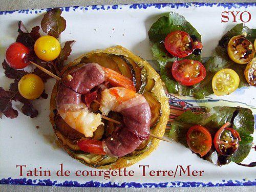 Tatin de courgette Terre-Mer, à l'huile d'orange