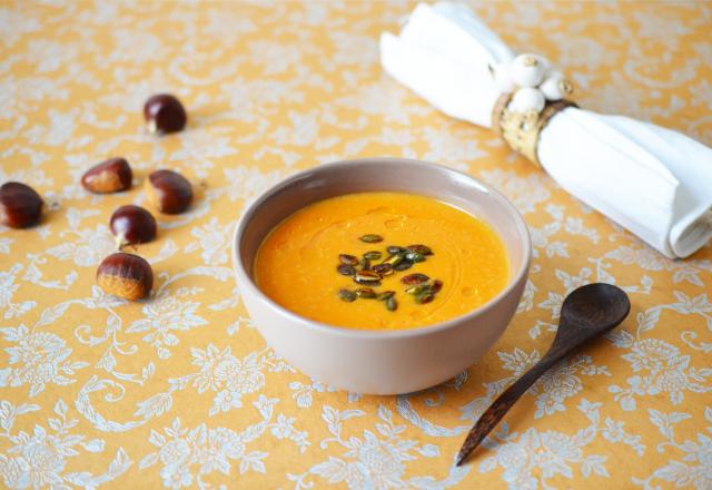 Velouté patate douce et châtaigne