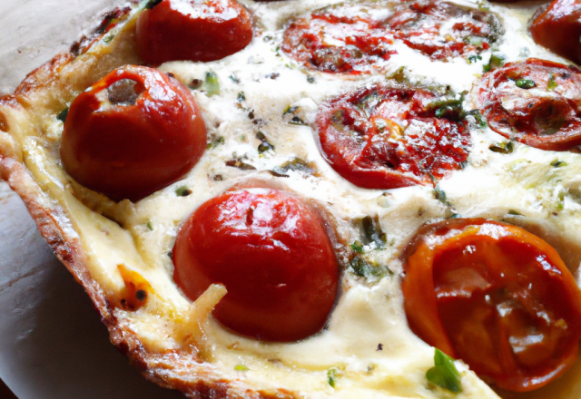 Quiche chèvre et tomate