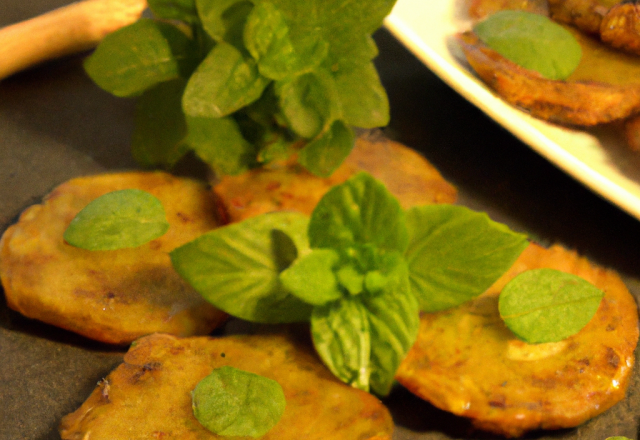 Galettes de pommes de terre à la menthe