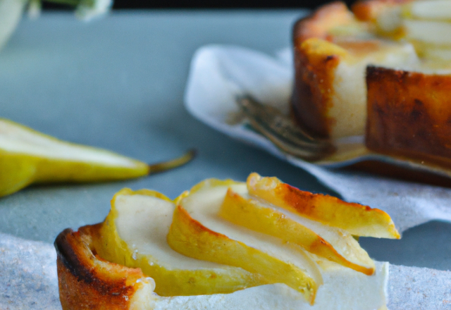 Gâteau aux poires au fromage blanc