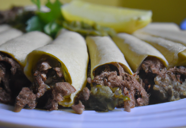 Cigare brique marocaine à la viande hachée