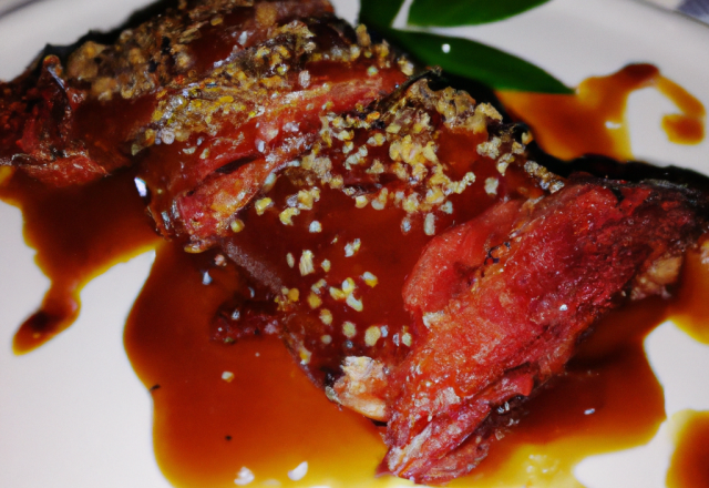 Magret de canard sauce au Carambar