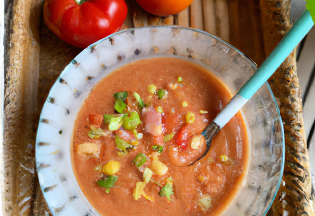 Gaspacho à ma façon au thermomix