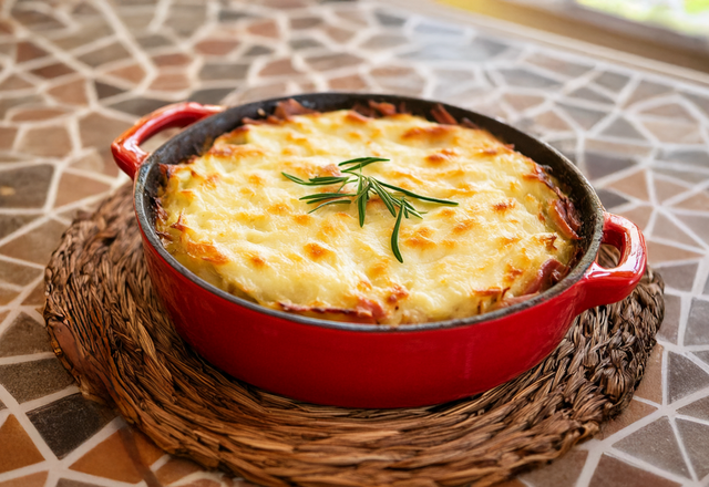 Hachis parmentier au jambon