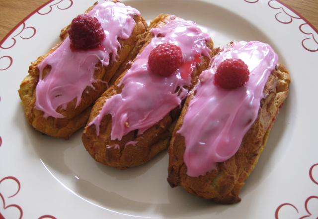 Eclairs aux framboises