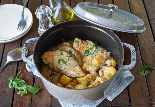 Blancs de poulet à la crème et moutarde de Dijon