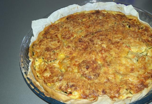 Tarte aux courgettes express