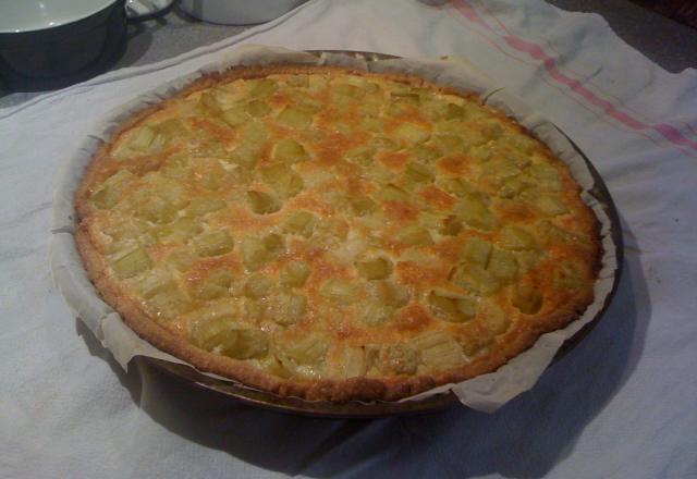 Tarte à la rhubarbe de saison