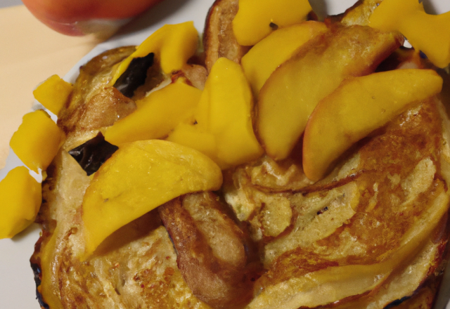 Pancake aux pommes et au safran