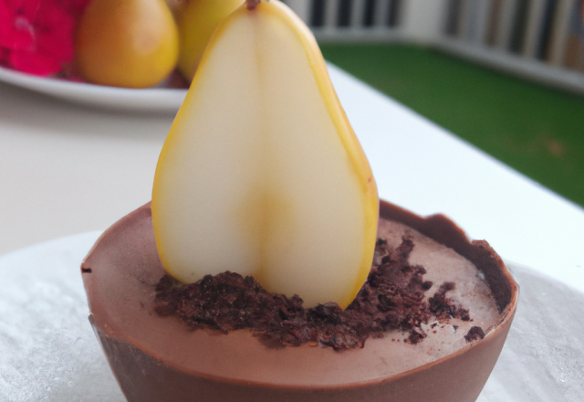 Mousse légère chocolat poire