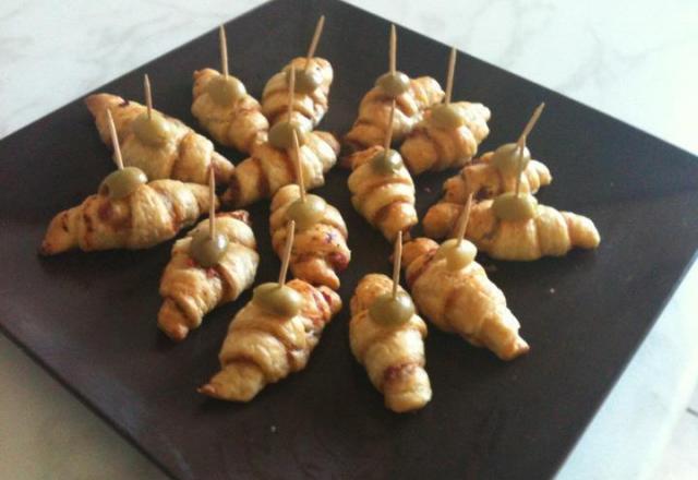 Croissants apéritifs à la ciboulette