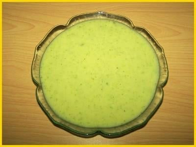 Mon velouté de courgettes qui rit!