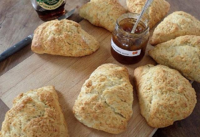 Scones en tranches