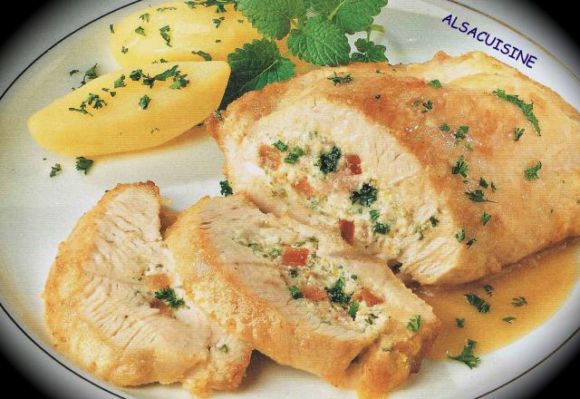 Escalopes de dinde farcies