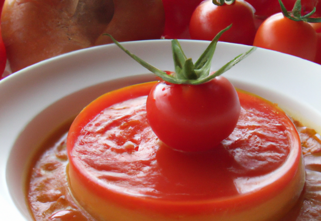 Flan rouge tomate