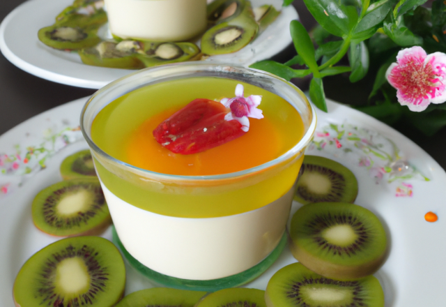 Panacotta aux kiwis