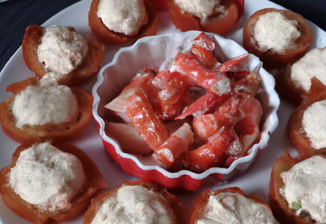 Bouchées au crabe et aux crevettes