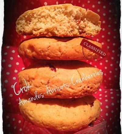 Biscuits Cranberries-Abricots et Fèves Tonka