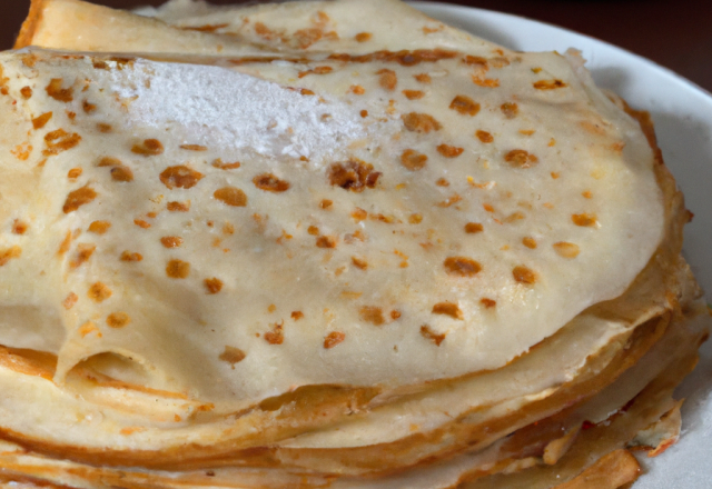 Crêpes faciles au sucre vanillé